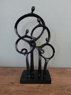 Designer beeldje van gezin op voet (zwart), Antiek en Kunst, Kunst | Beelden en Houtsnijwerken, Ophalen of Verzenden