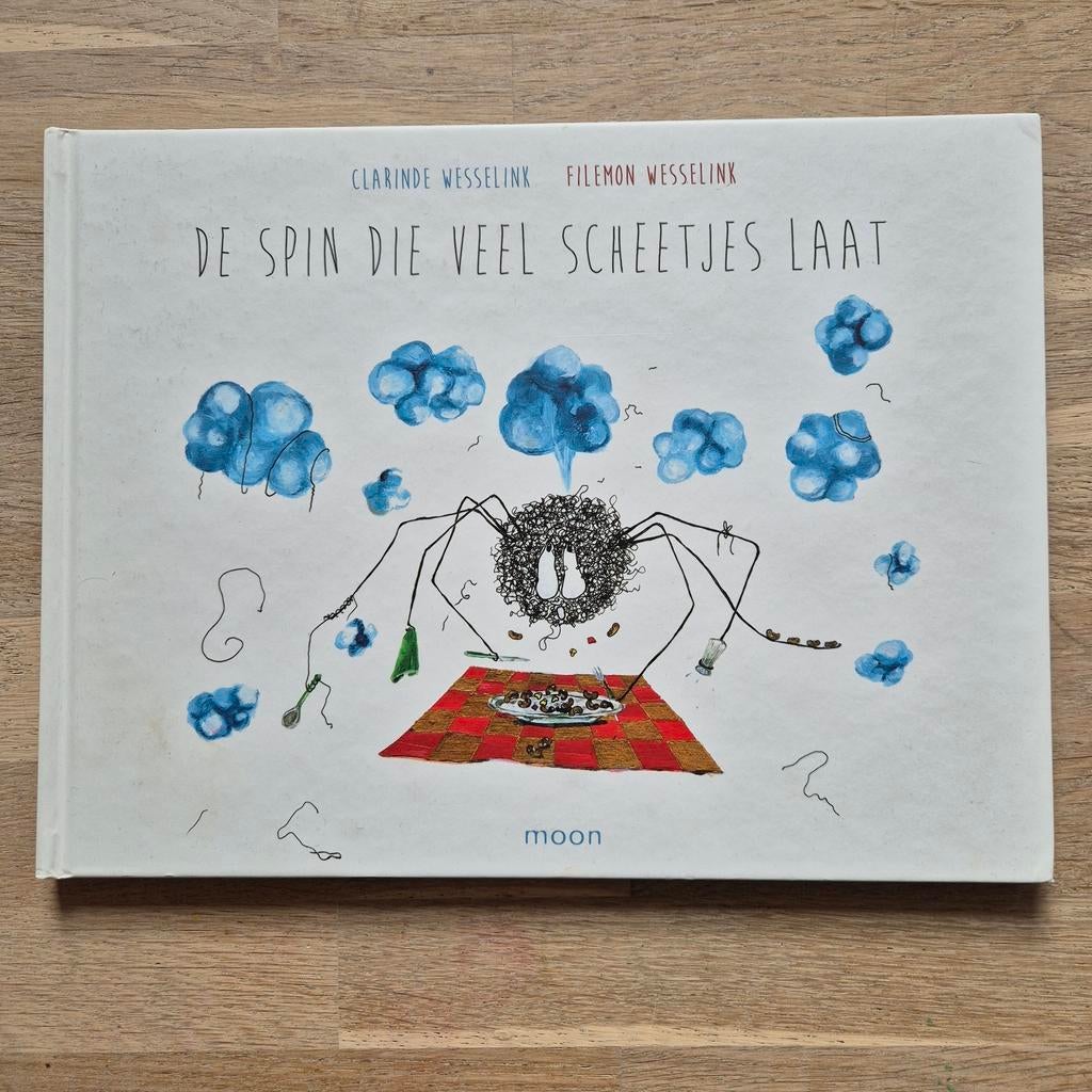 De Spin Die Veel Scheetjes Laat - Prentenboek, Boeken, Ophalen of Verzenden, Gelezen, Clarinde Wesselink, Filemon Wesselink, 2 tot 3 jaar