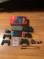 Nintendo Switch V2 in Doos + Mario Kart 8 Deluxe & Extras!, Racen en Vliegen, Ophalen of Verzenden, Zo goed als nieuw, 3 spelers of meer