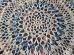 Vintage rond gehaakt tafelkleed 95 cm, Antiek en Kunst, Antiek | Kleden en Textiel, Ophalen of Verzenden