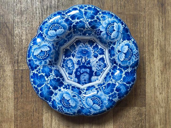 Aardewerk plooi schotel, 1959 Delft, Antiek en Kunst, Antiek | Keramiek en Aardewerk, Ophalen of Verzenden