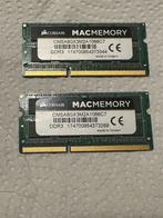 Corsair MACMEMORY 2X8 gb DDR3, Computers en Software, RAM geheugen, Ophalen of Verzenden, Laptop, Zo goed als nieuw, DDR3