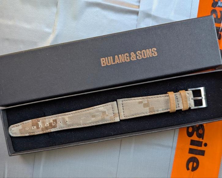 Bulang & Sons Brooklyn Camp Bandje, Sieraden, Tassen en Uiterlijk, Horloges | Heren, Zo goed als nieuw, Overige merken, Overige materialen
