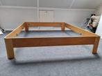 Twee persoons bed Auping Auronde 180x210 beuken + spiralen, Huis en Inrichting, Slaapkamer | Bedden, Verstelbaar, Bruin, 210 cm