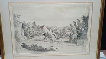 Henry de Cort Aquarel: Honiton Mill, Devon - 18e eeuw beschikbaar voor biedingen