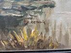 Schilderij: Landschap met water en boten, Ophalen