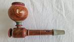 Gebruikte houten veelkleurige hasj(?) pijp #213, Verzamelen, Rookartikelen, Aanstekers en Luciferdoosjes, Ophalen of Verzenden