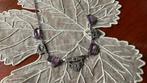 PRACHTIGE ANTIEKE ART DECO ZILVER COLLIER+AMETHYST+PYRIET, Sieraden, Tassen en Uiterlijk, Antieke sieraden, Ophalen of Verzenden