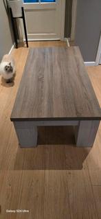 Grote, duurzame bijzettafel – zgan, Huis en Inrichting, Ophalen, Zo goed als nieuw, Rechthoekig, Minder dan 55 cm