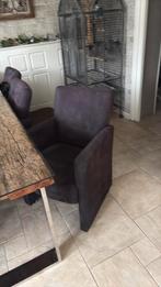 6 donkerbruine eetkamer stoelen, Ophalen of Verzenden, Gebruikt, Bruin, Vijf, Zes of meer stoelen