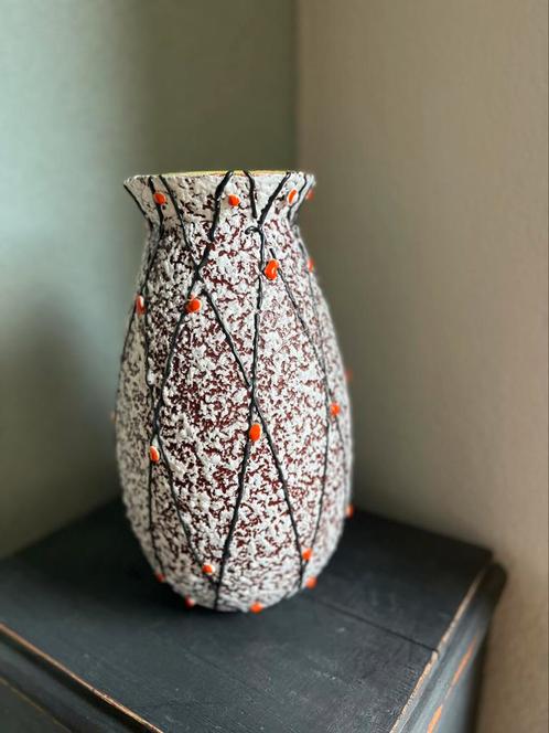 Vintage vaas  jaren 60/70 Italië, Huis en Inrichting, Woonaccessoires | Vazen, Minder dan 50 cm, Aardewerk of Porselein, Ophalen of Verzenden