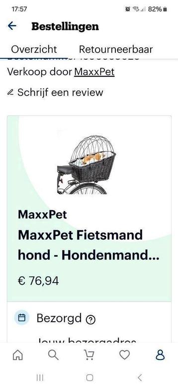 Fietsmand hond beschikbaar voor biedingen