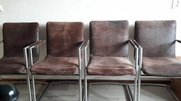 eetkamerstoel suede 4x beschikbaar voor biedingen