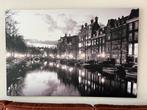 Groot Canvas Schilderij Amsterdam 150x100cm, Huis en Inrichting, Woonaccessoires | Schilderijen, Tekeningen en Foto's, Ophalen
