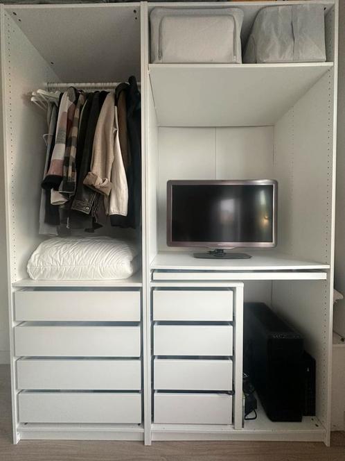 Ikea Pax-kast wit (2,5 jaar oud) 1,75bx0,58dx2,36h, Huis en Inrichting, Kasten | Kledingkasten, Zo goed als nieuw, 200 cm of meer