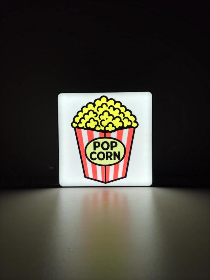 Popcorn LED-lamp – Thuis Bioscoop, Film Nachtlamp, Huis en Inrichting, Lampen | Losse lampen, Nieuw, Led-lamp, Minder dan 30 watt