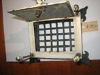 Antiek afsluitbare gietijzeren voordeurluikje,110x135mm,€100, Ophalen of Verzenden, Gebruikt