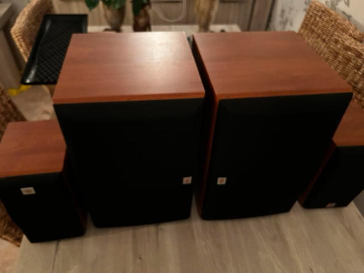 JBL Northridge E Serie Speakers + Technics Receiver, Audio, Tv en Foto, Luidsprekers, Gebruikt, Complete surroundset, 120 watt of meer