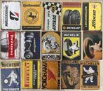 Metalen wandbord banden Michelin etc  prijs=p/st (3voor 21€), Ophalen of Verzenden, Zo goed als nieuw, Reclamebord