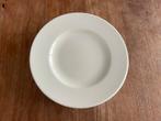 Wedgwood plain ivory 6 gebaksbordjes 18cm, Ophalen of Verzenden, Zo goed als nieuw, Bord(en), Wedgwood