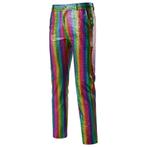Heren regenboog broek pride gay mannen rainbow glitter, Verzenden, Nieuw, Overige maten
