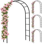 4x Rozenboog rozen boog tuinboog staal zwart GRATIS BEZORGD!, Met poort, Nieuw, Ophalen of Verzenden, Sierhekwerk