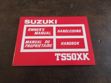 Suzuki TS50XK 1986 handleiding manual instructieboekje beschikbaar voor biedingen