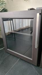 BESTÅ Open kast met vitrinedeur, zwartbruin helder glas, Huis en Inrichting, Kasten | Wandmeubels, Ophalen, Met deur(en), Minder dan 150 cm
