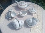 Decoratief koffieservies met roze rozen, Antiek en Kunst, Ophalen