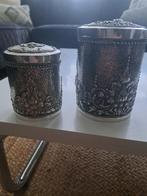 2 volledig zilveren ( thee) bussen. 464 gram totaal., Antiek en Kunst, Antiek | Goud en Zilver, Ophalen of Verzenden