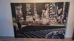 IKEA Poster neon skyline, Huis en Inrichting, Ophalen, 125 cm of meer, Zo goed als nieuw, Foto of Poster