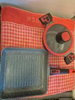King Aluguss Pannenset - Grillpan & Kookpan, Ophalen of Verzenden, Zo goed als nieuw, Aluminium, Pannenset