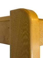 Vintage minimalistische eikenhouten salontafel 80's design, Gebruikt, 100 tot 150 cm, Vintage, 50 tot 100 cm