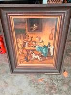 Jan steen/h j topman schilderij op doek, Ophalen