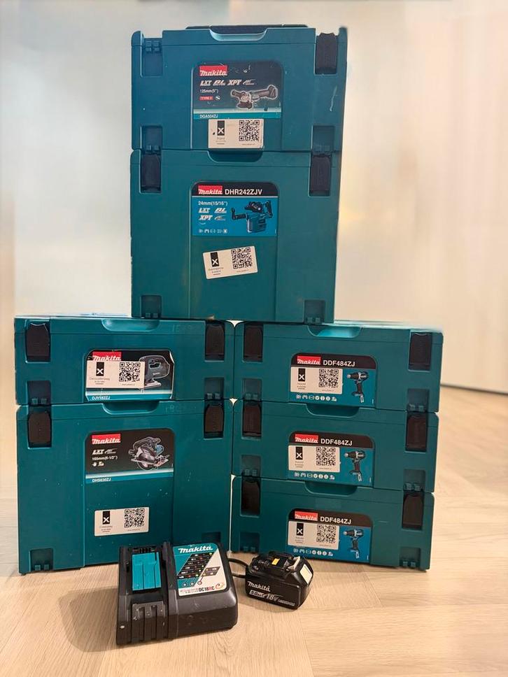 Complete Makita Gereedschapset +GRATIS 3 accutools!!!, Doe-het-zelf en Verbouw, Gereedschap | Overige machines, Zo goed als nieuw