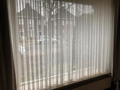 Witte vitrage gordijnen, Huis en Inrichting, Stoffering | Gordijnen en Lamellen, Gebruikt, 200 cm of meer, 150 tot 200 cm, Wit