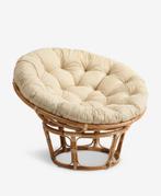 Rotan stoel. Met losse zitting en kussen., Huis en Inrichting, Fauteuils, Ophalen, Zo goed als nieuw, Stof, 50 tot 75 cm