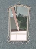 spiegel met gekrulde ijzeren sierranden (707), Ophalen, Rechthoekig, Minder dan 50 cm