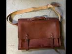Vintage leren schooltas, Sieraden, Tassen en Uiterlijk, 40 cm of meer, Nieuw, Ophalen, Overige merken