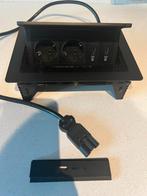 3x EVOline type 937 fliptop 2x stopcontact 2x usb, Gebruikt, Ophalen of Verzenden, Stopcontact