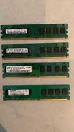 Geheugen 1 gb DDR2 Samsung, Micron en Elpida, Computers en Software, RAM geheugen, 1 GB of minder, Desktop, Ophalen of Verzenden