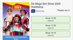 De Mega Sint Show 2025-4 kaartjes, Drie personen of meer, Overige soorten, Overige typen
