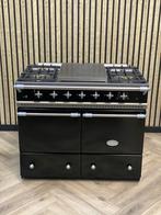 Luxe fornuis Lacanche Zwart Gas + Coup de Feu + Dubbele Oven, 60 cm of meer, 5 kookzones of meer, 90 tot 95 cm, Ophalen of Verzenden