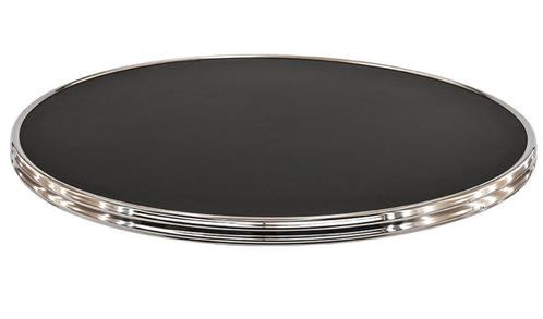 Tafelblad black siyah met chromen rand, Tuin en Terras, Tuinmeubel-accessoires, Nieuw, Ophalen of Verzenden