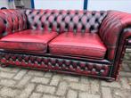 Chesterfield bank, Gebruikt, Ophalen of Verzenden, 200 tot 250 cm, Leer