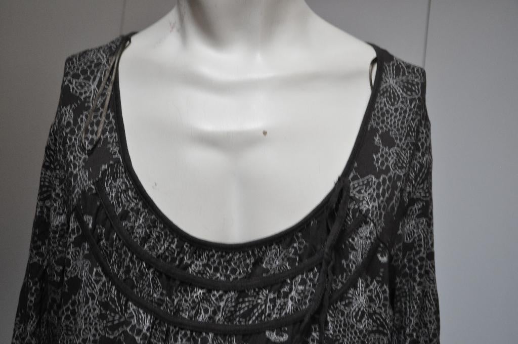 K16K Shirt bruin oranje Tinten maat 50, Bruin, Zo goed als nieuw, Miss Etam, Shirt of Top