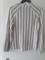 Blouse GEISHA 36 wit met camel zand kleur streep, Ophalen of Verzenden, Zo goed als nieuw, Wit