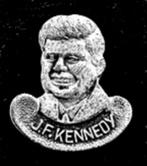 J.F. Kennedy speld- klein, Verzenden, Nieuw, Stad of Land, Speldje of Pin