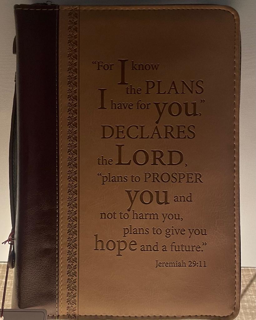 Bijbel Map Bruin Kunstleer Nieuw! 10 E. Christian Art Gifts!, Ophalen of Verzenden