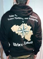 trui heren hoodie zwart Urbex Lokeren M, Verzenden, Nieuw, Maat 48/50 (M), Zwart